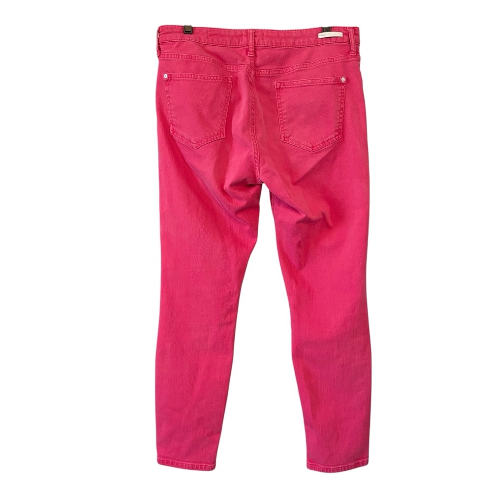 Pilcro & The Letterpress Mid Rise Skinny Stet Pink Jeans, Sz 32 - Picture 4 of 15